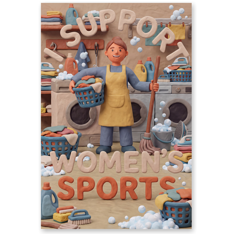 The Unpaid Domestic Decathlon Poster - Funny Mom Gift