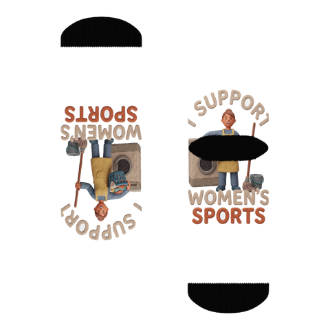 The Unpaid Domestic Decathlon — Funny Chore Socks — 3 / 4 Crew
