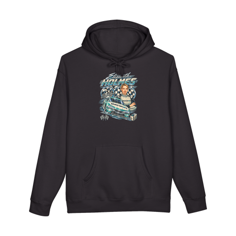 Theranos Racing Team Hoodie — Elizabeth Holmes Nascar 90S Bootleg Tech — Black