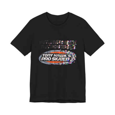 Tony Hawk Soundtrack Scholar T-Shirt — Hawk's Pro Skater Thps White — Black