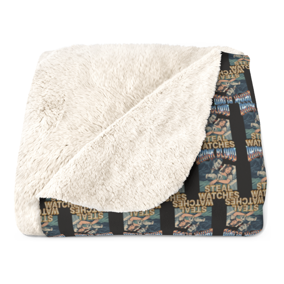 Transylvanian Lick Vampire Blanket — Funny Dracula Throw