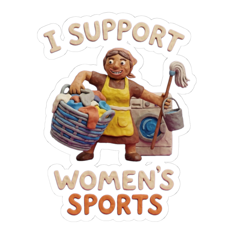 Unpaid Domestic Decathlon Sticker — Funny Chore Decal