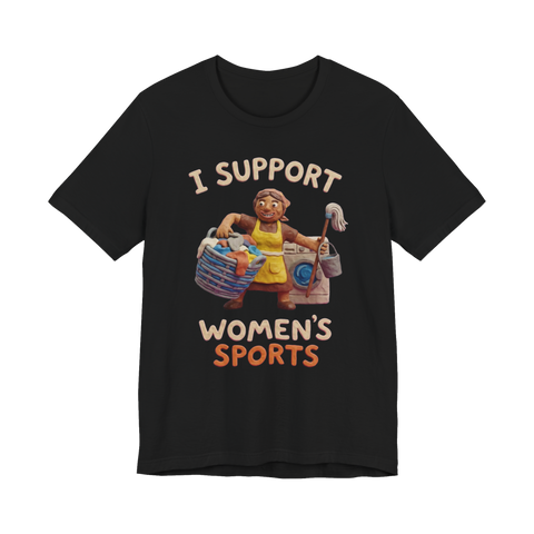 Unpaid Domestic Decathlon — Funny Housework T-Shirt — Black