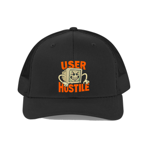 User Hostile Design Hat — Funny Tech & UX Trucker Cap