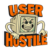 User Hostile Design — Funny Anti-Social Tech Sticker