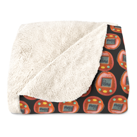 Virtual Tapeworm Blanket — Funny Retro Pet Gift