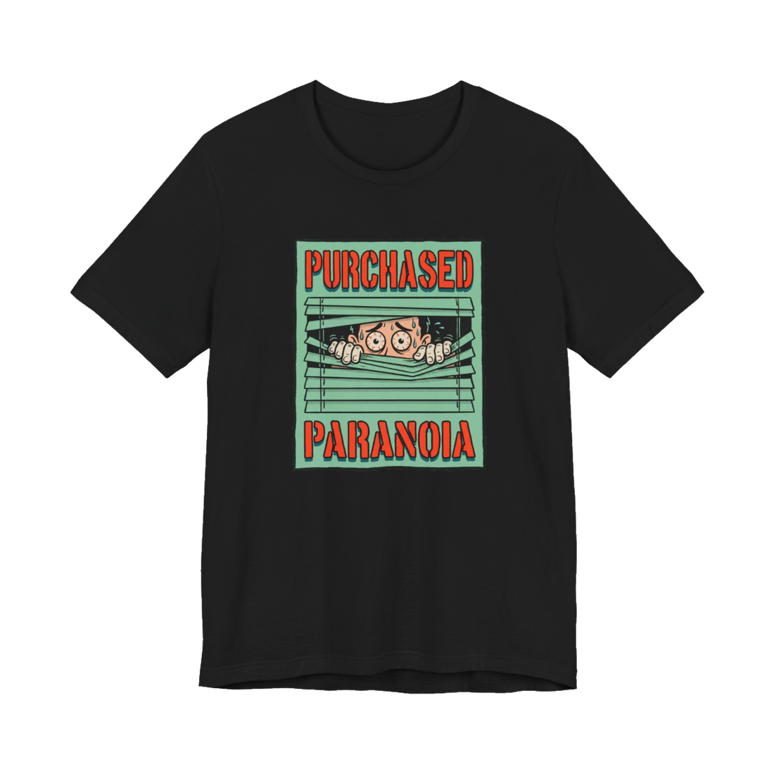 Voluntary Paranoia Procurement — Funny Weed Paranoia T-Shirt — Black