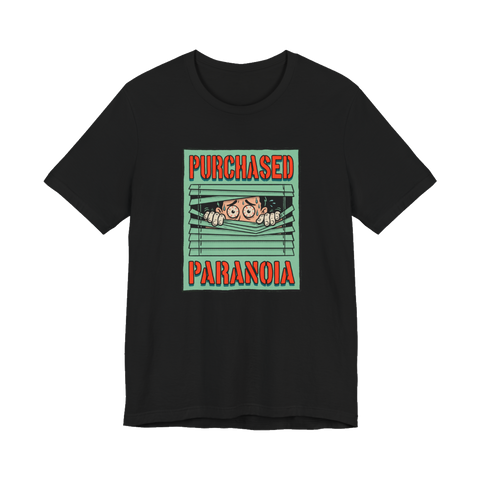 Voluntary Paranoia Procurement — Funny Weed Paranoia T-Shirt — Black
