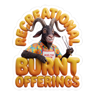 Weekend Burnt Offering — Funny BBQ Dad Sticker