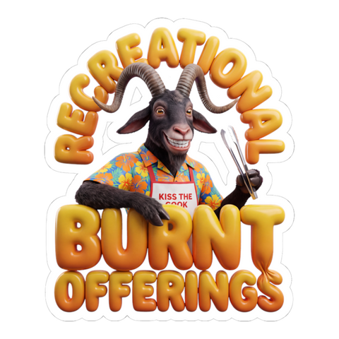 Weekend Burnt Offering — Funny BBQ Dad Sticker