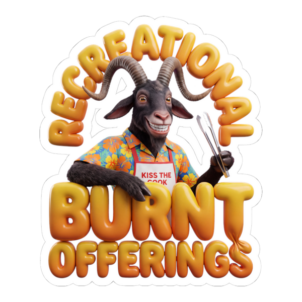Weekend Burnt Offering — Funny BBQ Dad Sticker