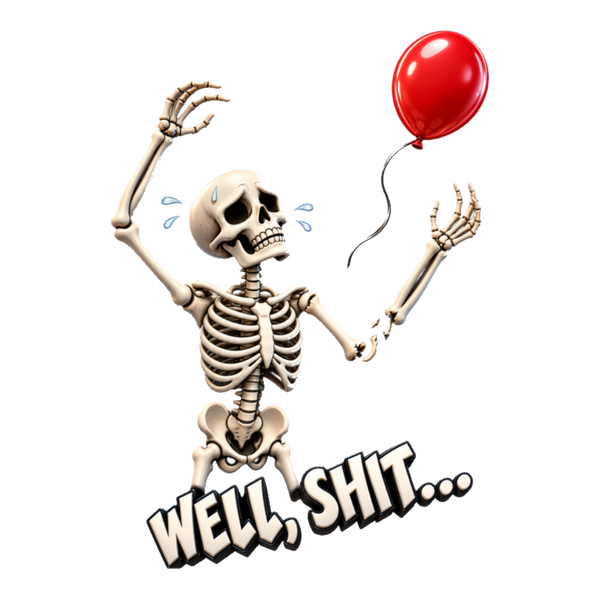 Well Shit — Sticker — White