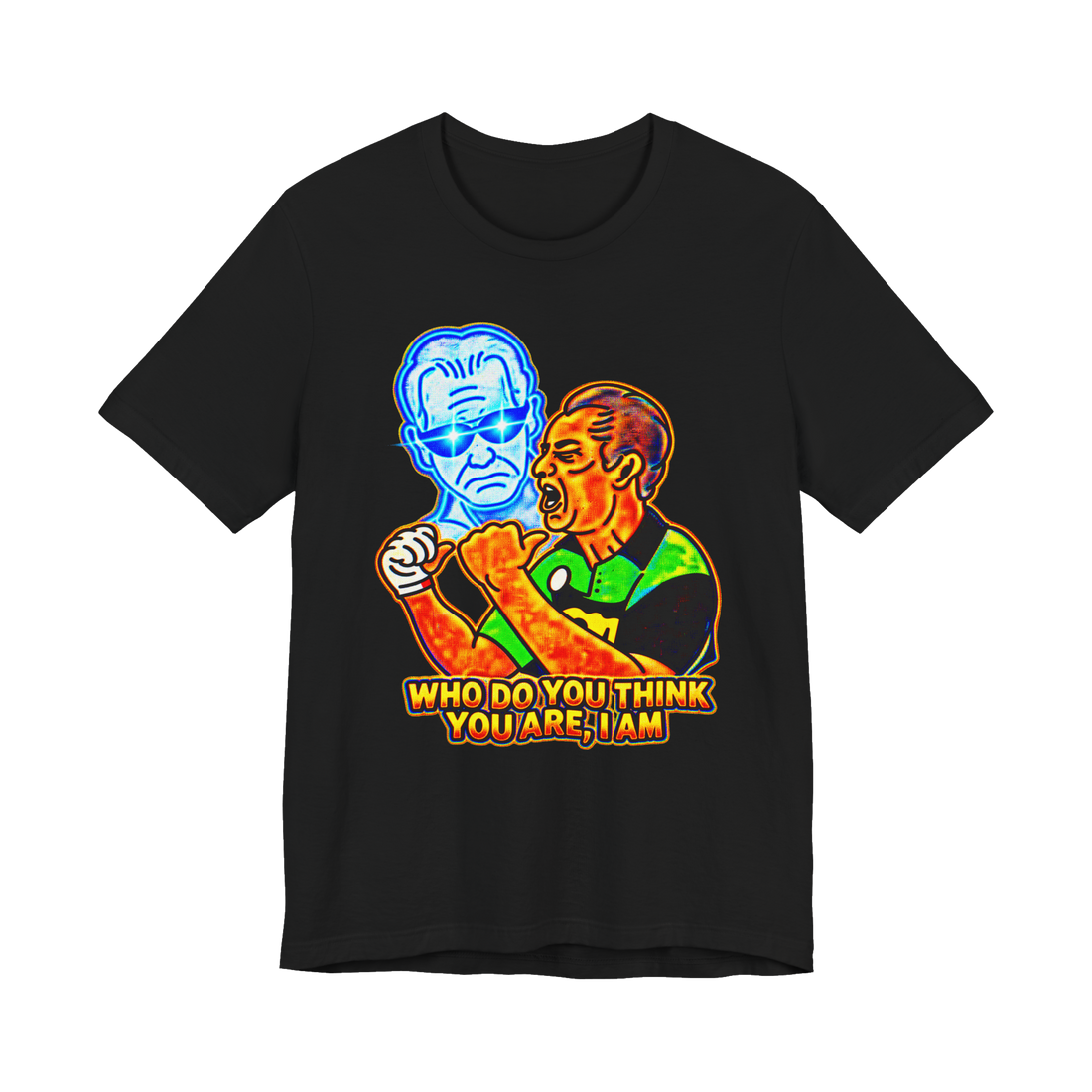 Who Do You Think You Are I Am T-Shirt — Joe Biden Dark Brandon Pete — Black