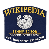 Wikipedia Ongoing Events Desk, Senior Editor Staff — Sticker