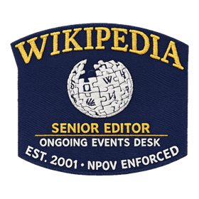Wikipedia Ongoing Events Desk, Senior Editor Staff — Sticker