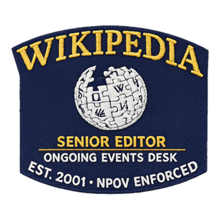 WIKIPEDIA ONGOING EVENTS DESK — SENIOR EDITOR STAFF — Sticker