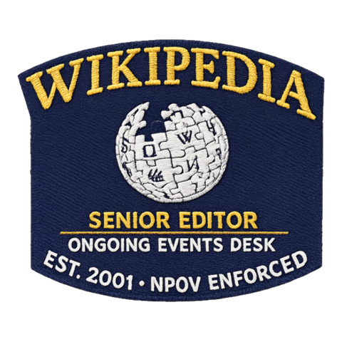 WIKIPEDIA ONGOING EVENTS DESK — SENIOR EDITOR STAFF — Sticker