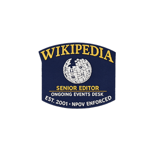 WIKIPEDIA ONGOING EVENTS DESK — SENIOR EDITOR STAFF — Sticker