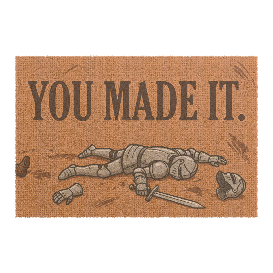 You Made It Doormat — Funny Introvert Welcome Mat
