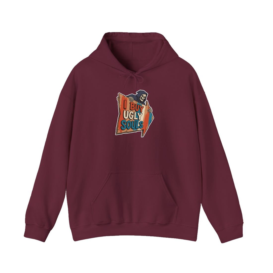 Cash 4 Ugly Souls — Hoodie — Maroon