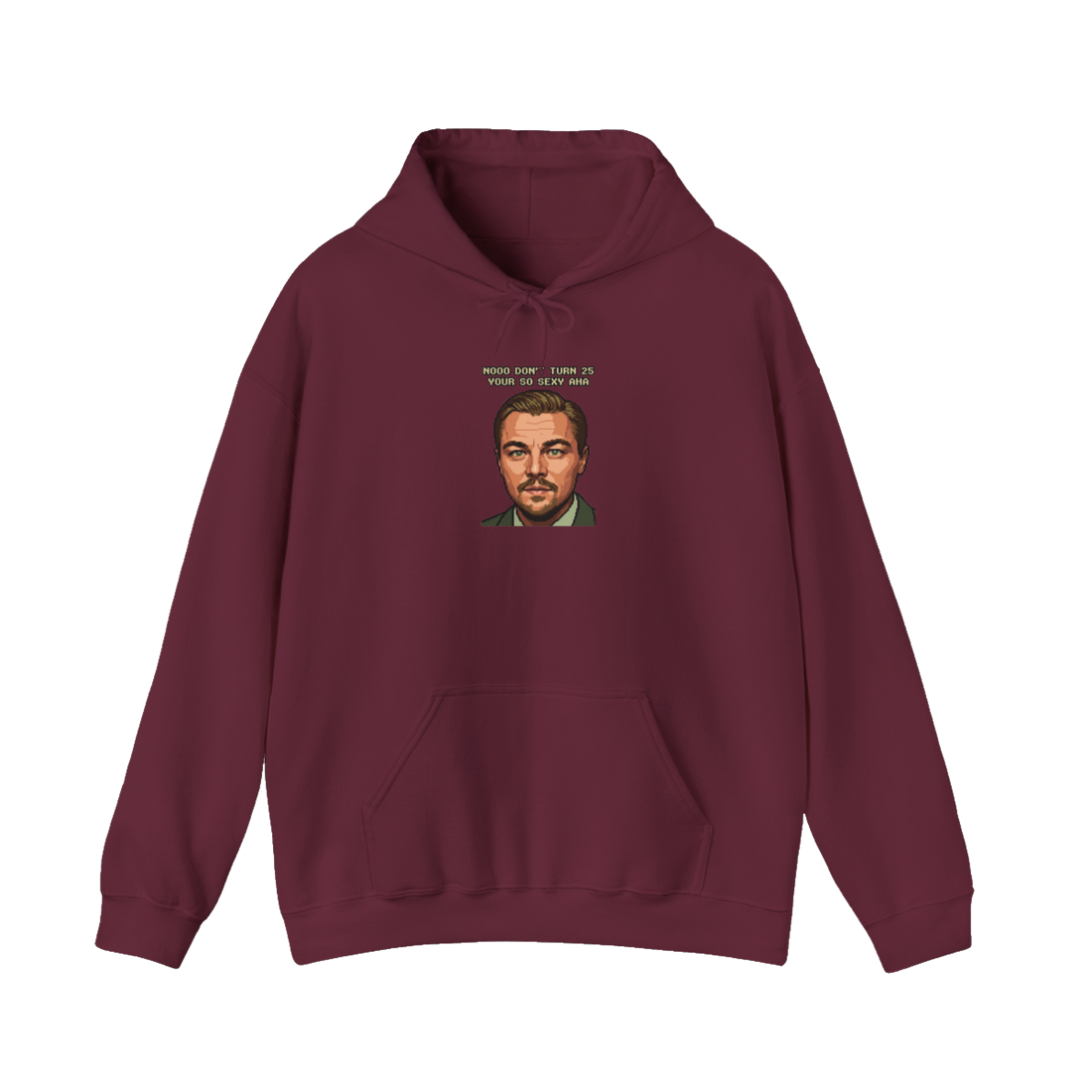 The 25-Year Glitch Hoodie — Funny Quarter-Life Crisis Sweatshirt — Maroon