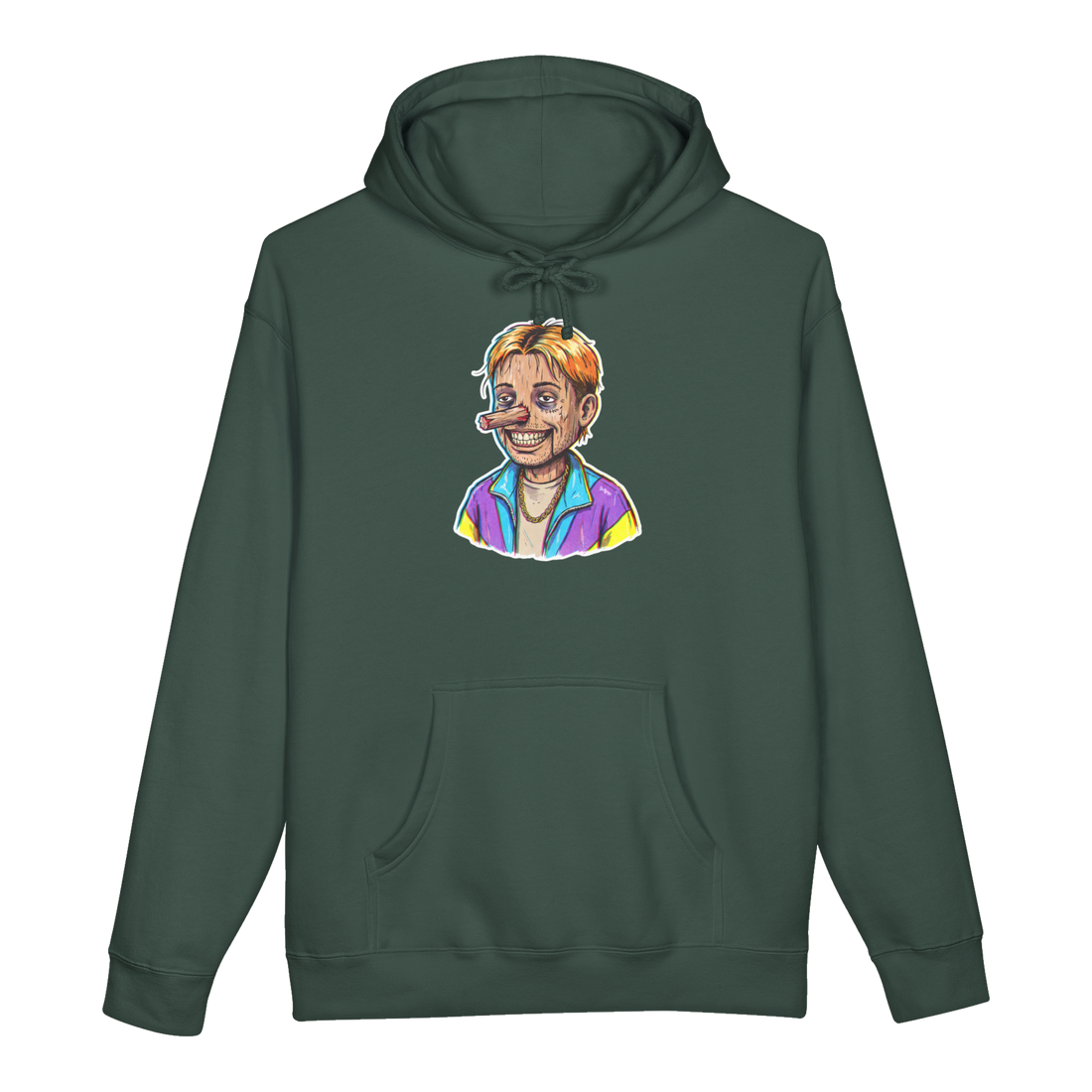 Snitches Get Sawdust Funny Woodworker Hoodie — Alpine Green