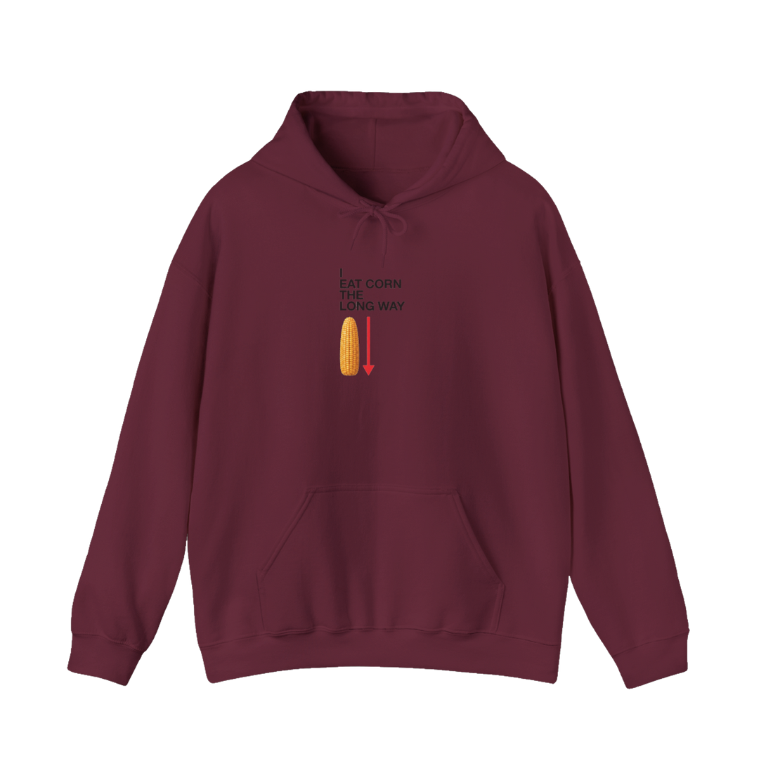 The Long Way — Hoodie — Maroon