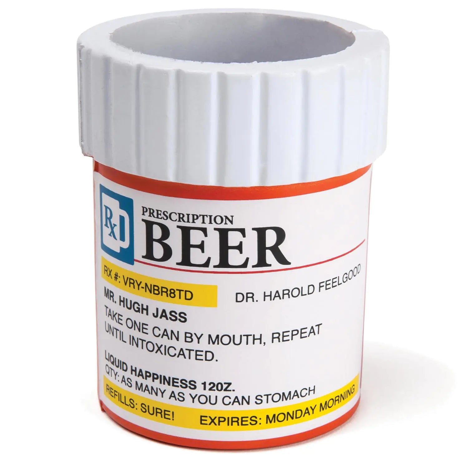 Prescription Beer Can Cooler – Doctor’s Orders for Hydration